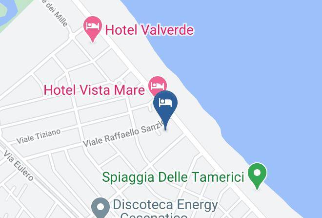 Hotel Caesar Cesenatico Map