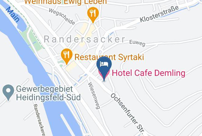 Wurzburg - Hotel Cafe Demling Maps