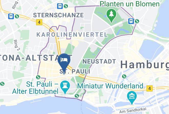 Stadt Hamburg - Hotel Cafe Keese Maps