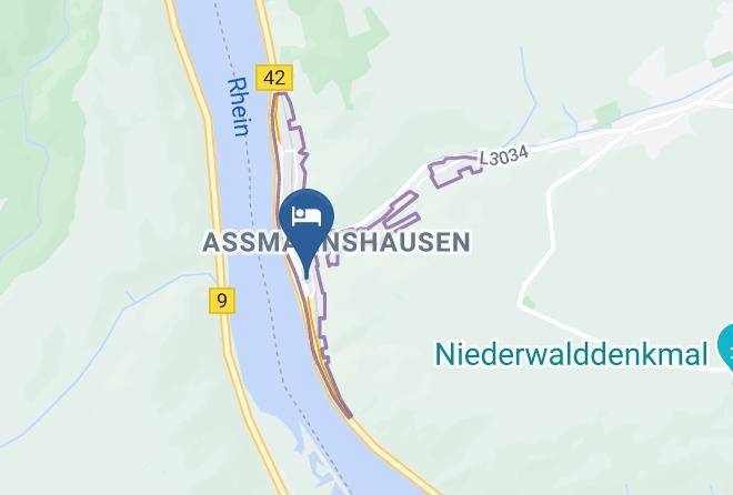 Rheingau Taunus Kreis - Hotel Cafe Post Assmanshausen Maps