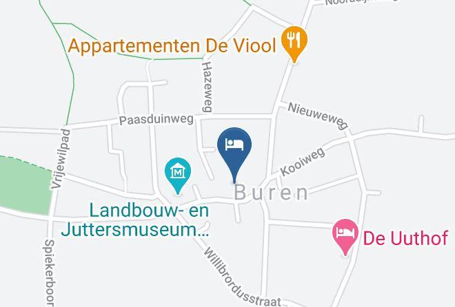 Ameland - Hotel Cafe Restaurant De Klok Maps
