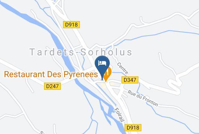 Pyrenees Atlantiques - Hotel Cafe Restaurant Piellenia Maps