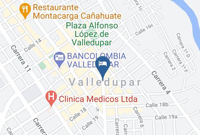 Valledupar - Hotel Cafetal Maps