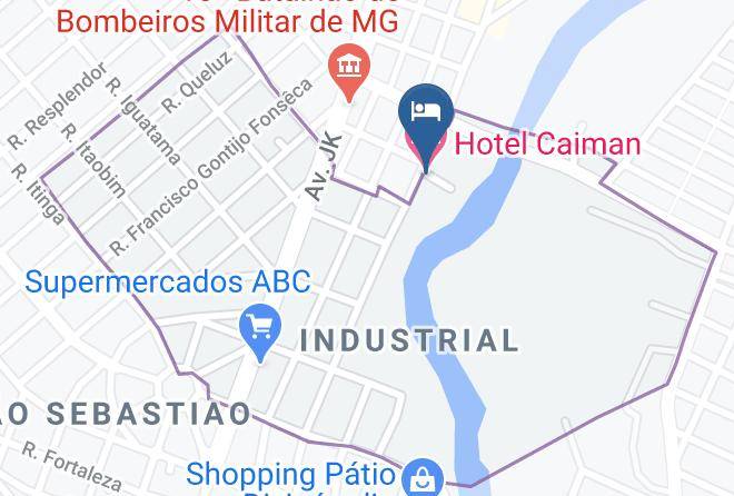 Divinopolis - Hotel Caiman Maps