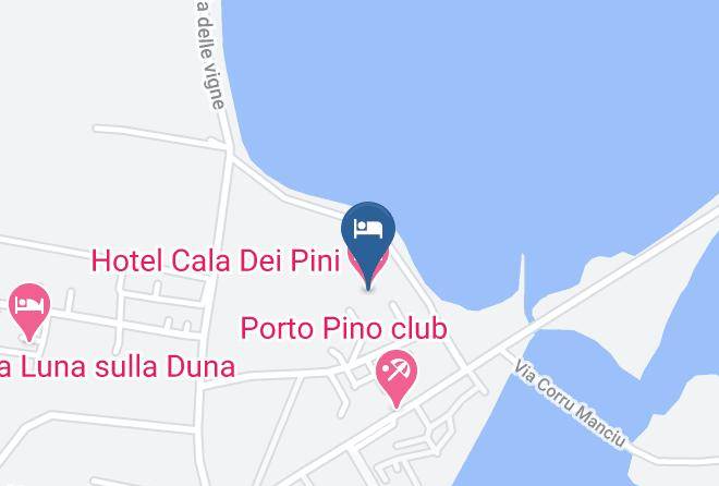 Province Of South Sardinia - Hotel Cala Dei Pini Maps