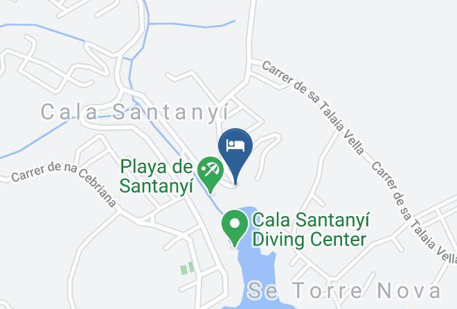 Hotel Cala Santanyi Map