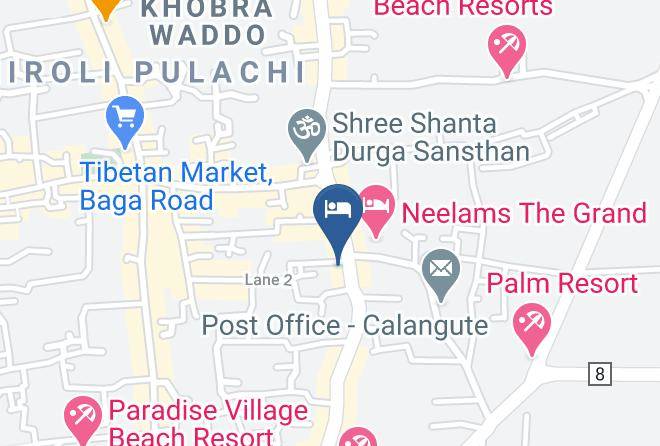 Bardez - Hotel Calangute Towers Maps