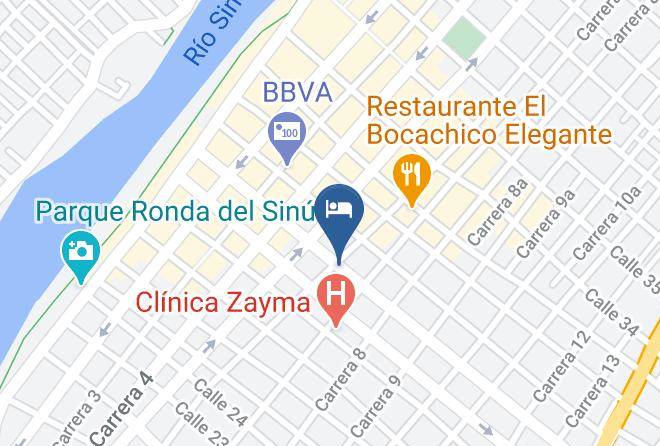 Monteria - Hotel Calarca 2 Maps