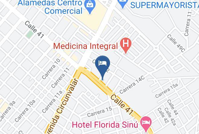 Monteria - Hotel Calarca Club Maps