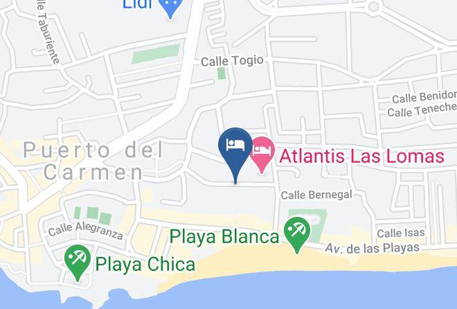 Las Palmas - Hotel Caleton Blanco Maps