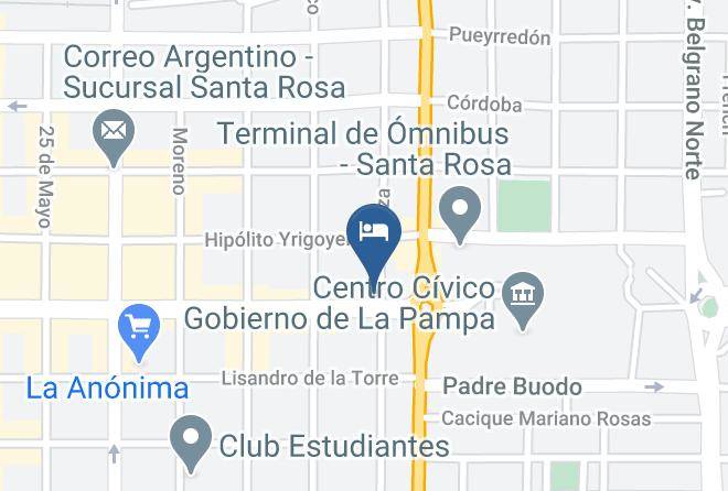 La Pampa City - Hotel Calfucura Maps