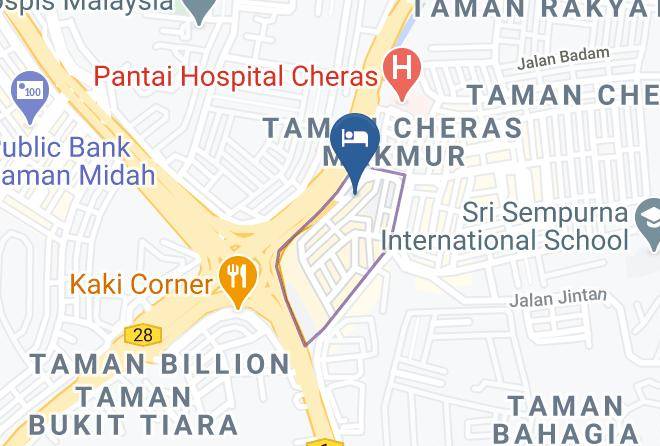 Kuala Lumpur - Hotel Caliber Maps