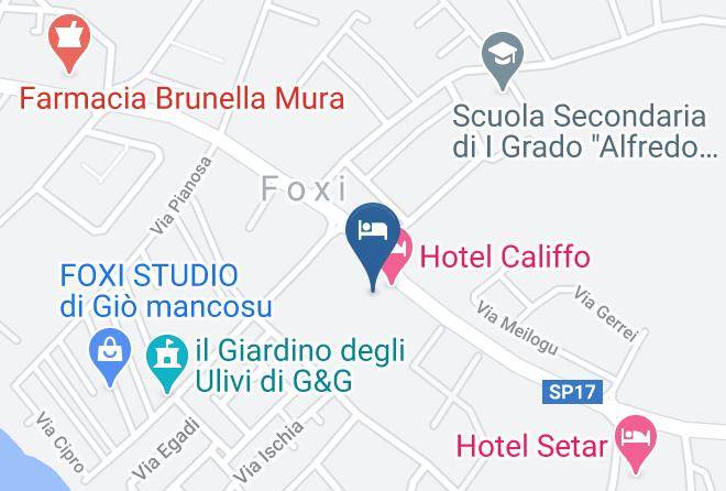 Cagliari - Hotel Califfo Maps