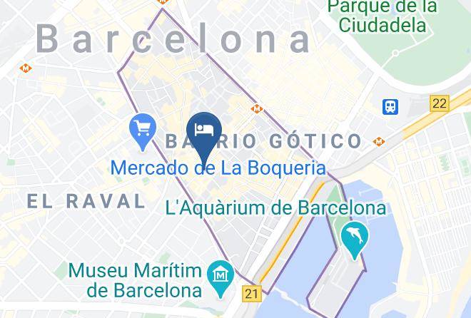 Barcelona - Hotel California Barcelona 3 Estrellas Maps