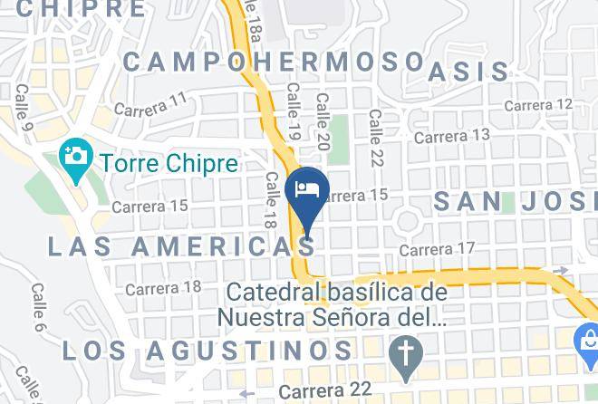 Manizales - Hotel California Blue Maps