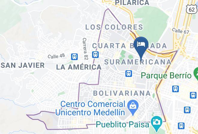 Medellin - Hotel California Del Exito Maps