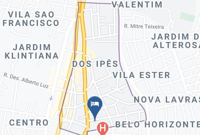 Lavras - Hotel California Maps