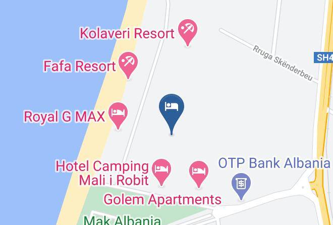 Kavaje - Hotel California Resort Maps