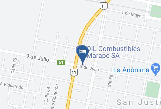 San Justo - Hotel California San Justo Santa Fe Maps