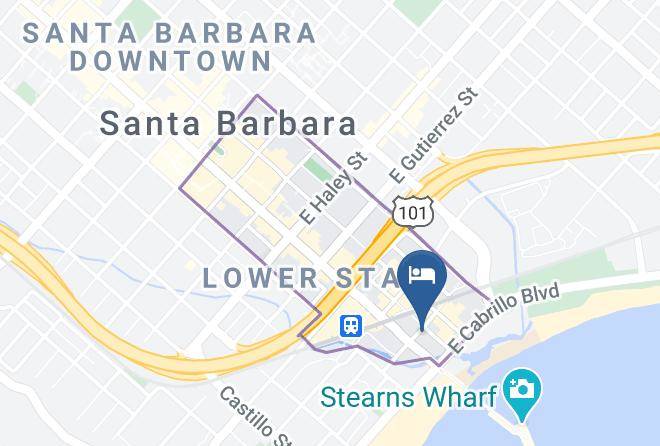 Santa Barbara - Hotel Californian Maps