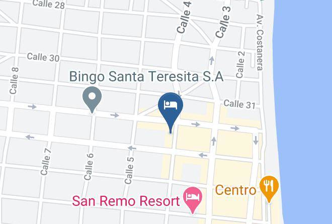 Mar Del Tuyu - Hotel Calimera Maps