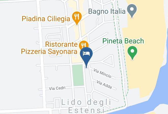 Ferrara - Hotel Calipso Maps