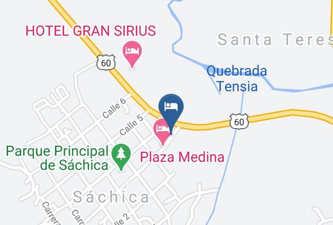 Hotel Calle Principal Map - Boyaca - Sachica