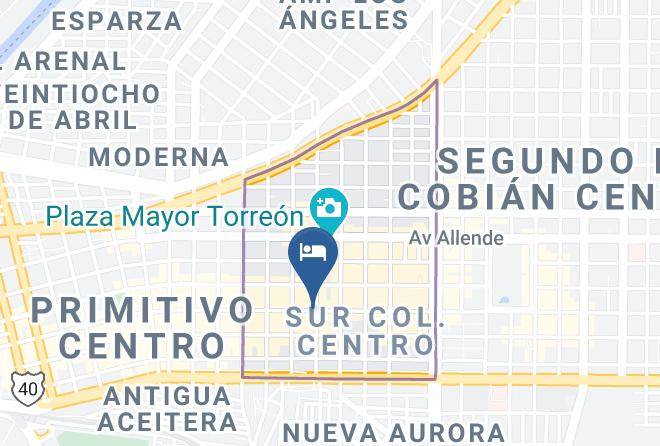 Torreon - Hotel Calvete Maps