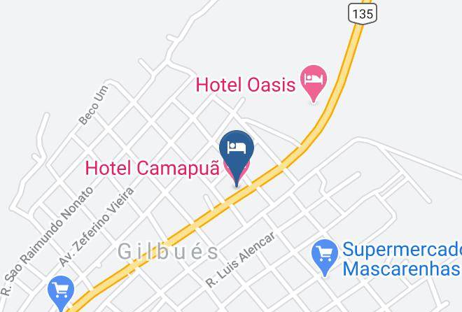 Gilbues - Hotel Camapua Maps