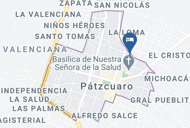 Patzcuaro - Hotel Camelinas Area Blanca Maps