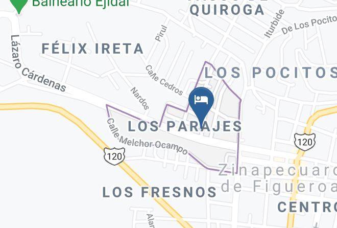 Zinapecuaro - Hotel Camelinas Maps