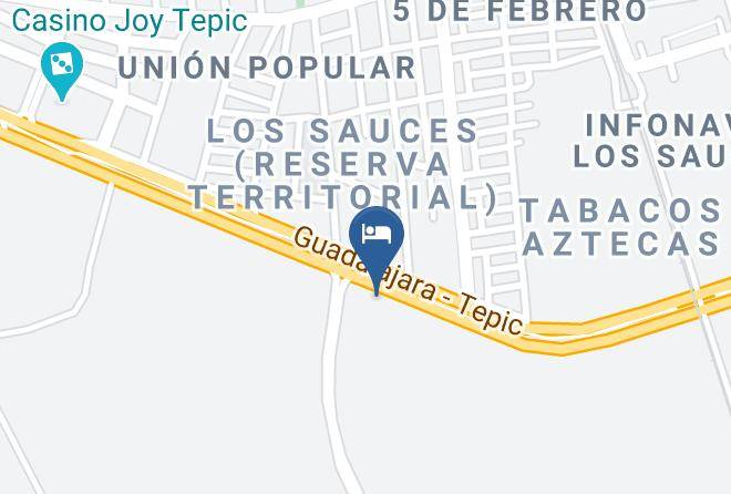 Tepic - Hotel Camichin Maps