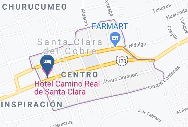 Salvador Escalante - Hotel Camino Real De Santa Clara Maps