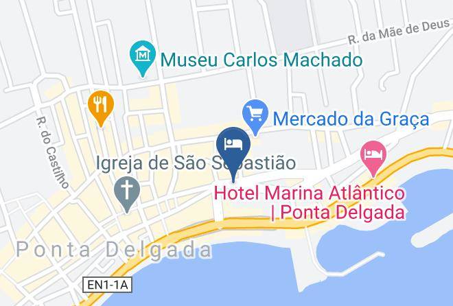 Ponta Delgada - Hotel Camoes Maps