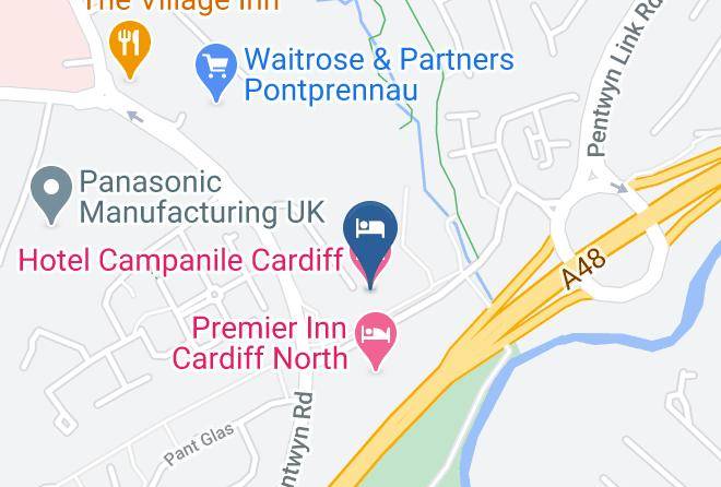 Hotel Campanile Cardiff Map