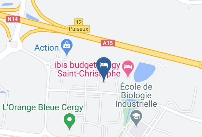 Val D Oise - L'hotel Campanile Cergy Saint Christophe Maps