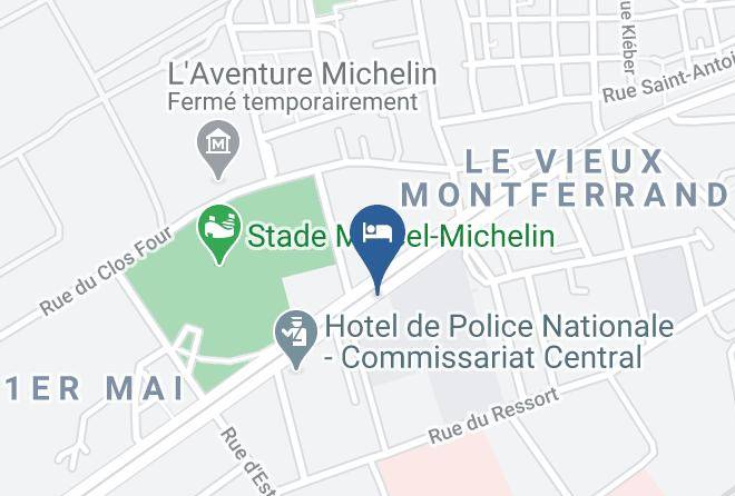 Puy De Dome - Hotel Campanile Clermont Ferrand Centre Maps
