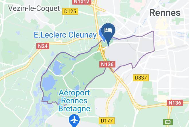 Ille Et Vilaine - Hotel Campanile Cleunay Maps