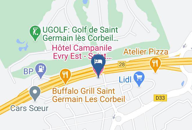 Essonne - Hotel Campanile Evry Est Saint Germain Les Corbeil Maps