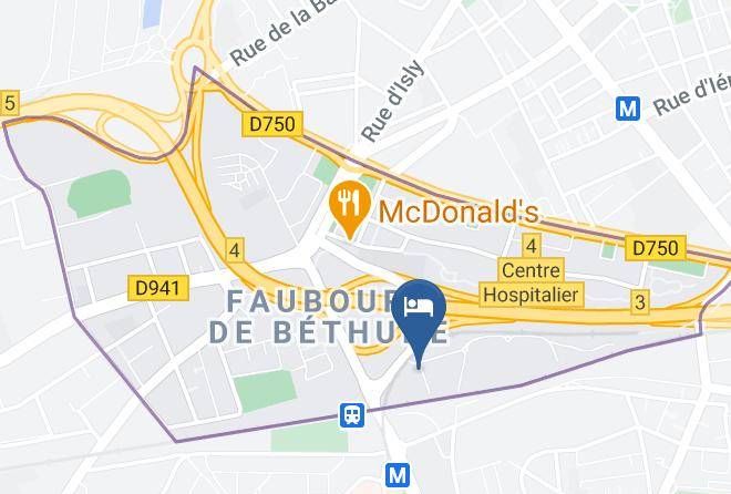 Hotel Campanile Lille Chr Map