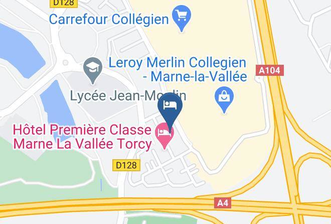 Seine Et Marne - Hotel Campanile Marne La Vallee Torcy Maps