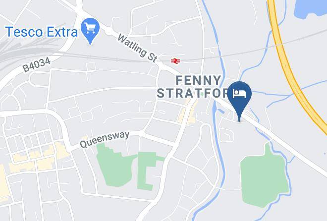 Hotel Campanile Milton Keynes Fenny Stratford Map