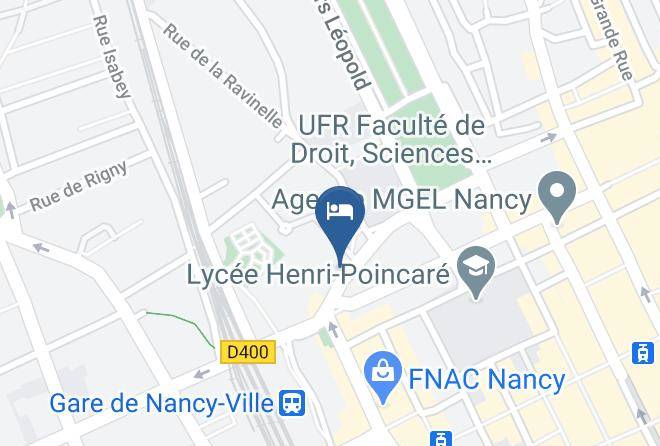 Meurthe Et Moselle - Hotel Campanile Nancy Centre Gare Maps