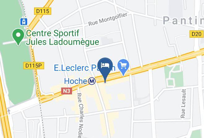 Seine St Denis - Hotel Campanile Paris Est Pantin Maps