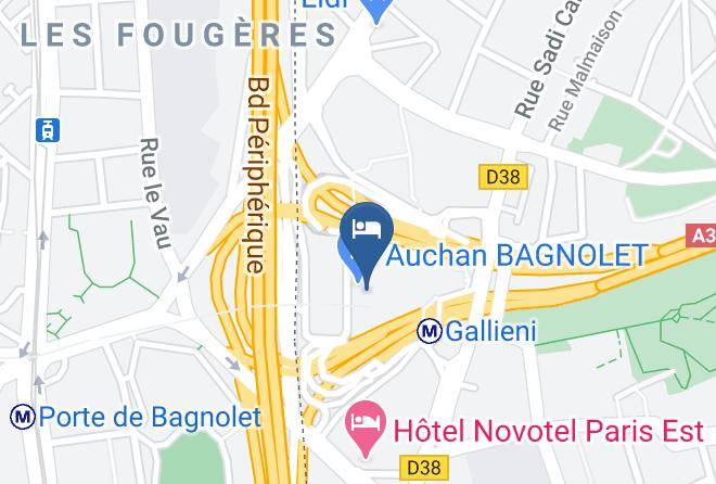Seine St Denis - Hotel Campanile Paris Est Porte De Bagnolet Maps