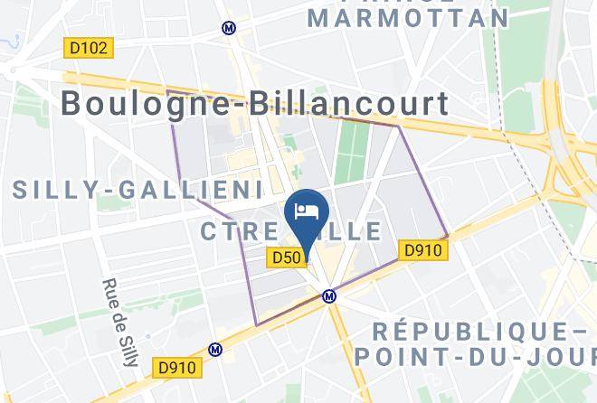 Hauts De Seine - Hotel Campanile Paris Ouest Boulogne Maps