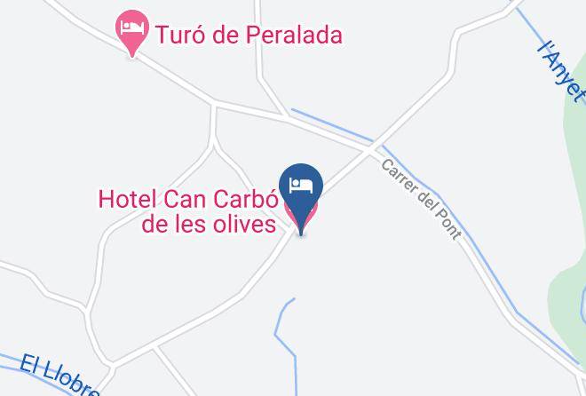 Hotel Can Carbo De Les Olives Map
