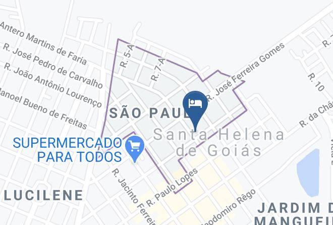 Santa Helena De Goias - Hotel Cana Verde Maps
