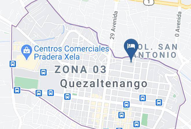 Quetzaltenango - Hotel Canada Maps