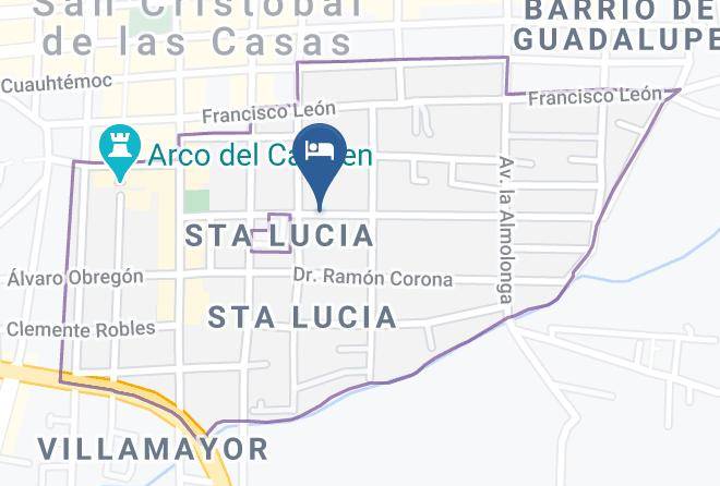 San Cristobal De Las Casas - Hotel Canadas Del Sureste Maps